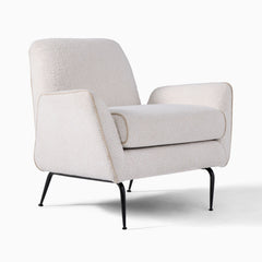 Acilox Arm Chair With Contrast Piping - Wooden bazar