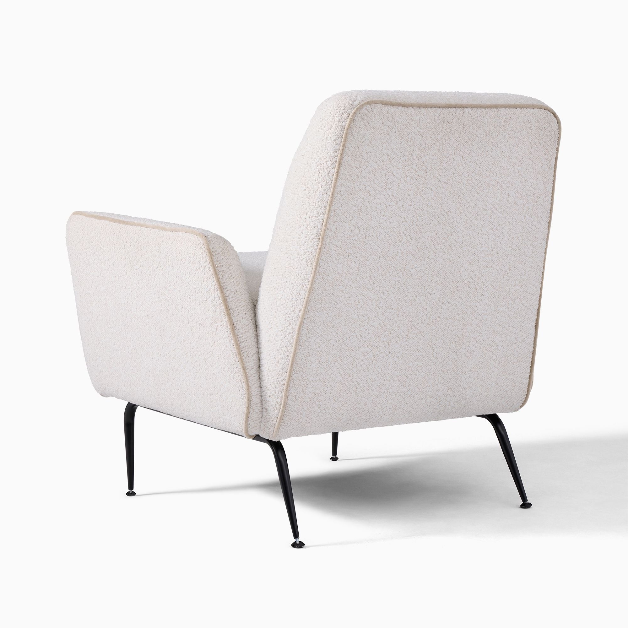 Acilox Arm Chair With Contrast Piping - Wooden bazar