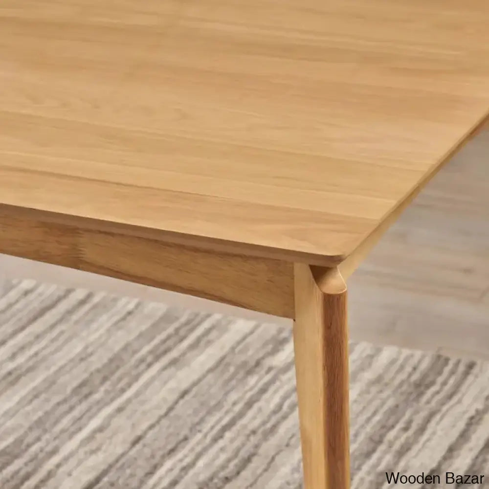 Kipling Chic Modern Dining Table In Teak Wood Design