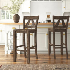 Kirchnero Swivel Solid Wood 30’’ Counter And Bar Stool