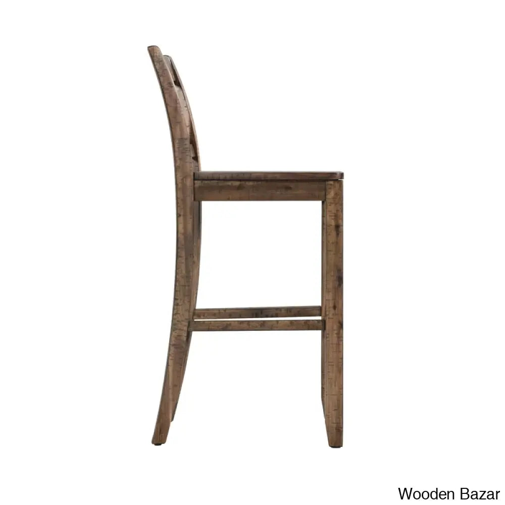 Kirchnero Swivel Solid Wood 30’’ Counter And Bar Stool