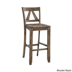 Kirchnero Swivel Solid Wood 30’’ Counter And Bar Stool