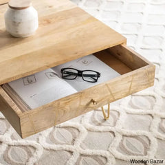 Kirke Solid Wood Top Coffee And Center Table