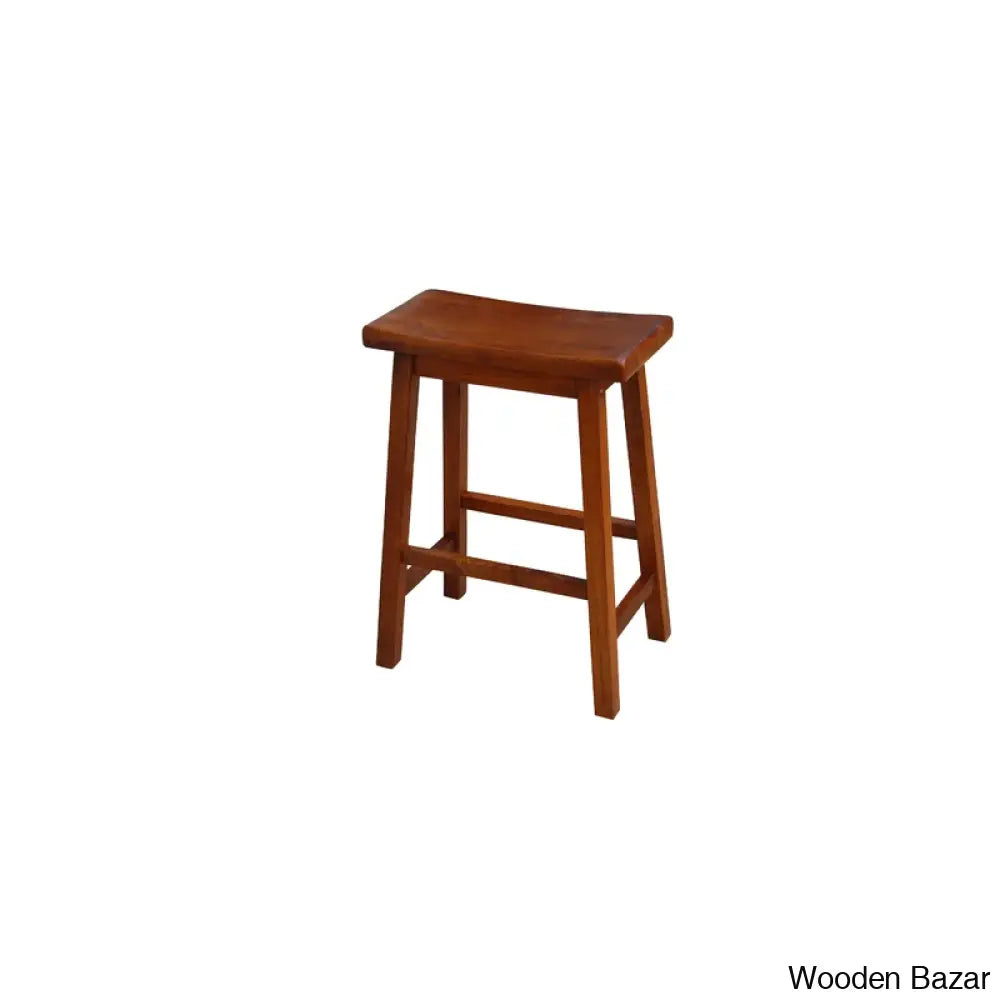 Kirkwoodo Swivel Solid Wood Counter And Bar Stool