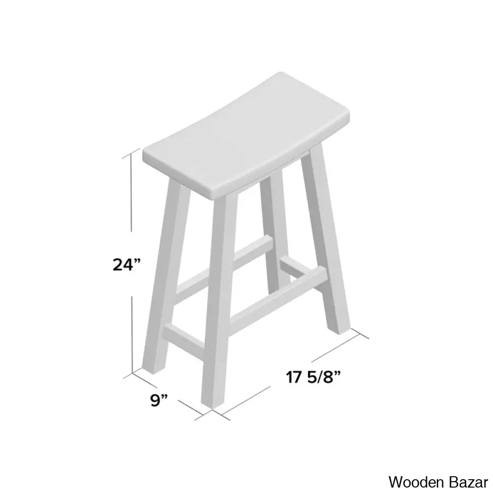 Kirkwoodo Swivel Solid Wood Counter And Bar Stool