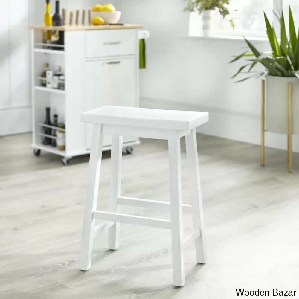 Kirkwoodo Swivel Solid Wood Counter And Bar Stool