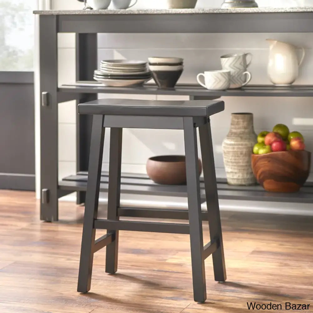 Kirkwoodo Swivel Solid Wood Counter And Bar Stool