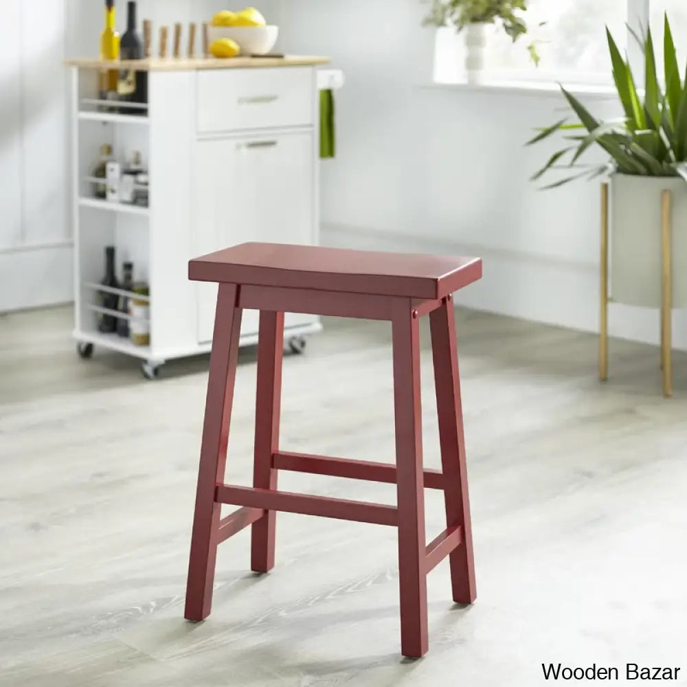 Kirkwoodo Swivel Solid Wood Counter And Bar Stool