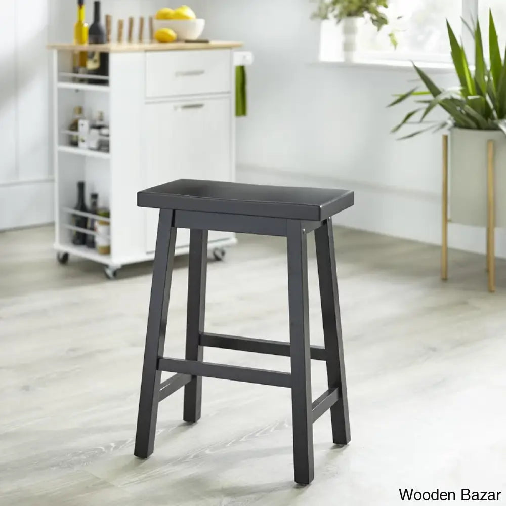 Kirkwoodo Swivel Solid Wood Counter And Bar Stool