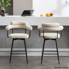 Kiylano Swivel 26.7’’ Counter Stool - Wooden Bazar