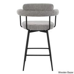 Kiylano Swivel 26.7’’ Counter Stool - Wooden Bazar