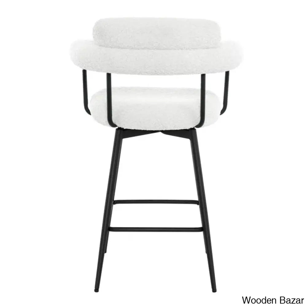 Kiylano Swivel 26.7’’ Counter Stool - Wooden Bazar