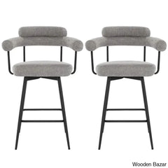 Kiylano Swivel 26.7’’ Counter Stool - Wooden Bazar
