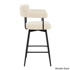 Kiylano Swivel 26.7’’ Counter Stool - Wooden Bazar