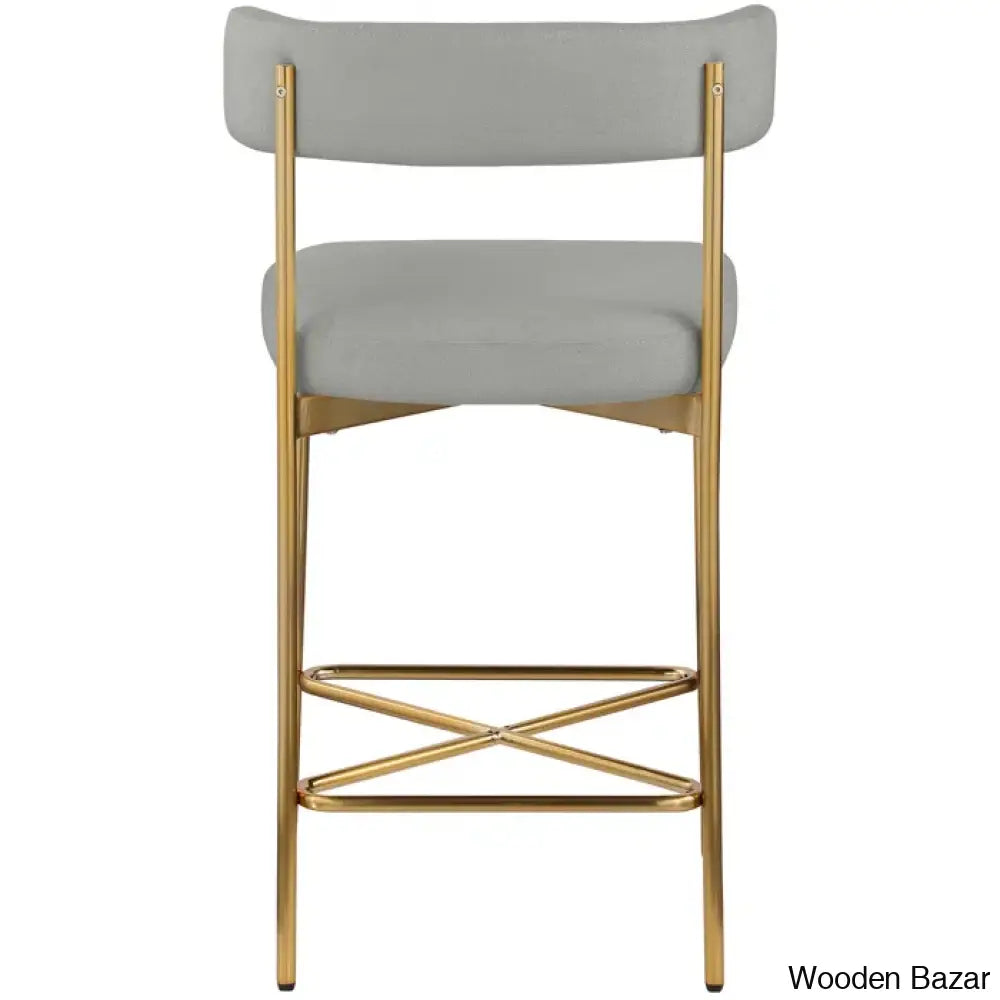 Klaaso Upholstered 26.25’’ Counter And Bar Stool With Metal Frame (Set Of 2)