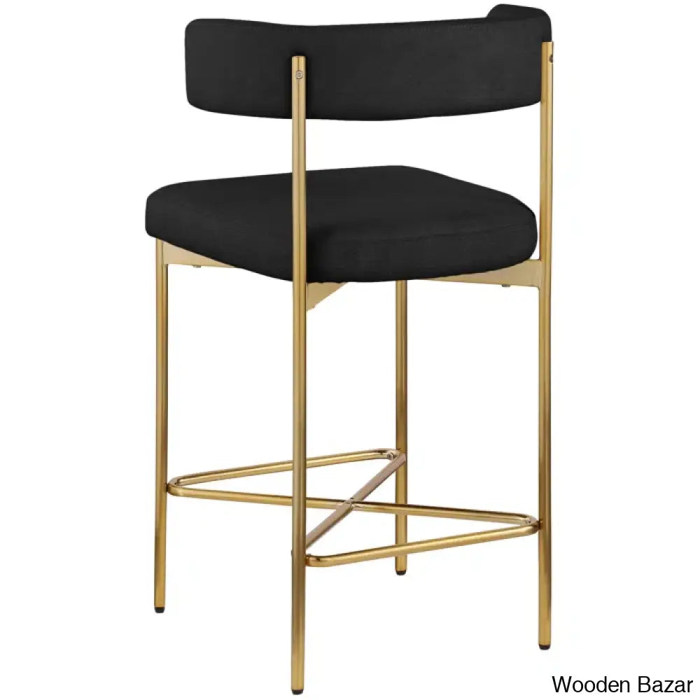 Klaaso Upholstered 26.25’’ Counter And Bar Stool With Metal Frame (Set Of 2)