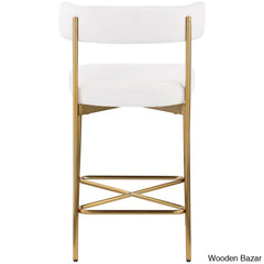 Klaaso Upholstered 26.25’’ Counter And Bar Stool With Metal Frame (Set Of 2)