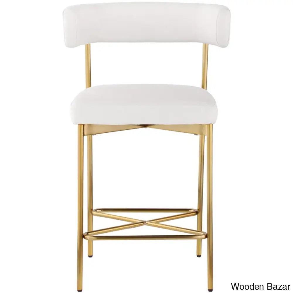 Klaaso Upholstered 26.25’’ Counter And Bar Stool With Metal Frame (Set Of 2)