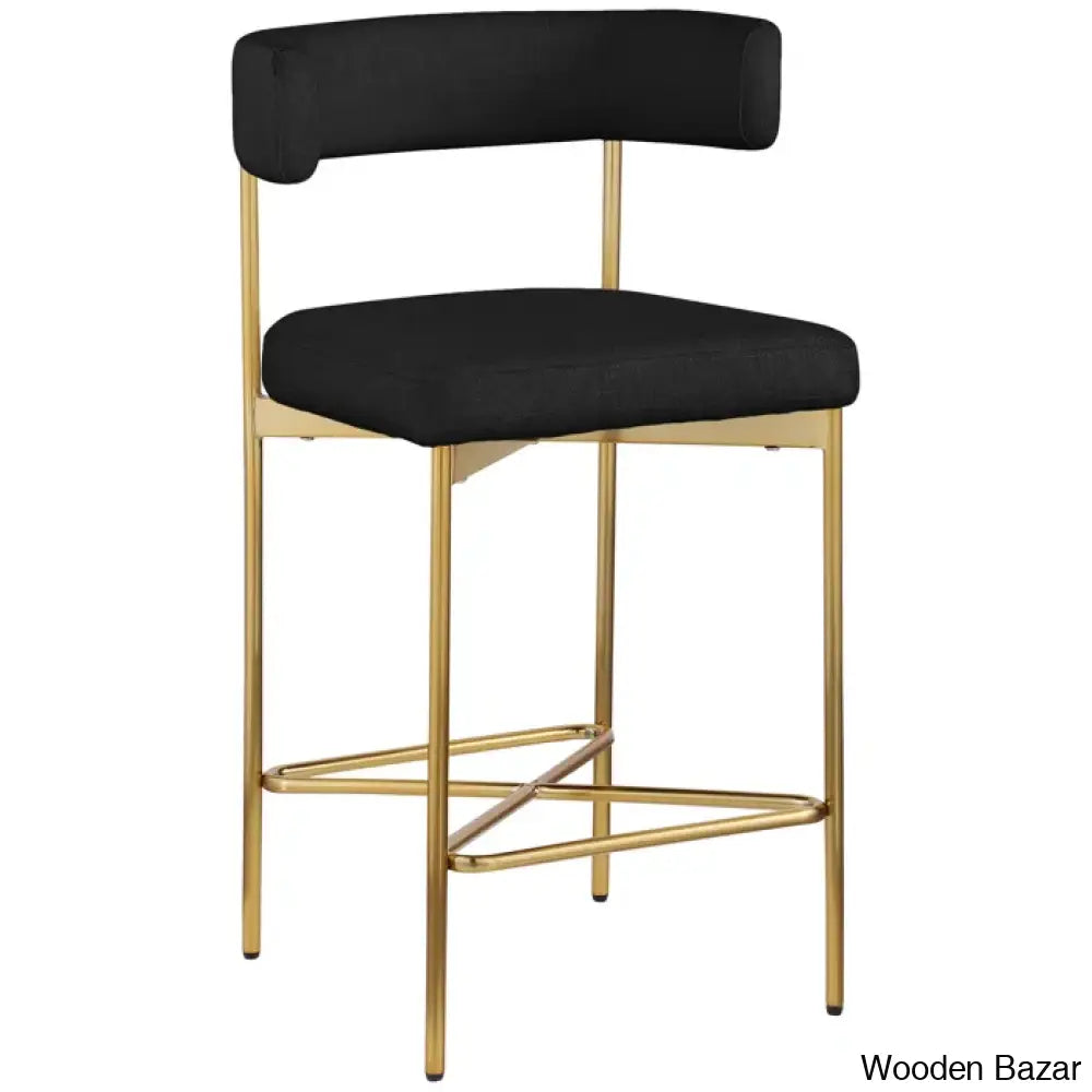 Klaaso Upholstered 26.25’’ Counter And Bar Stool With Metal Frame (Set Of 2)