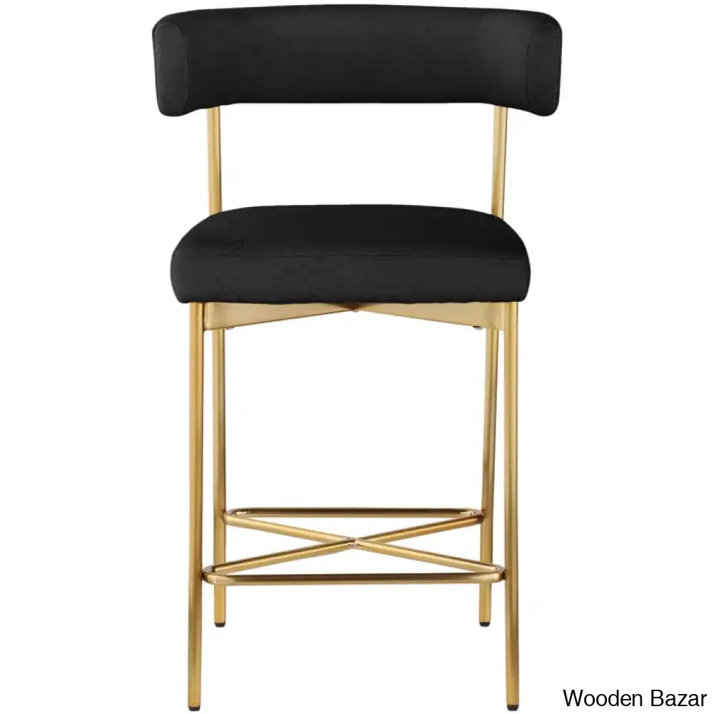 Klaaso Upholstered 26.25’’ Counter And Bar Stool With Metal Frame (Set Of 2)