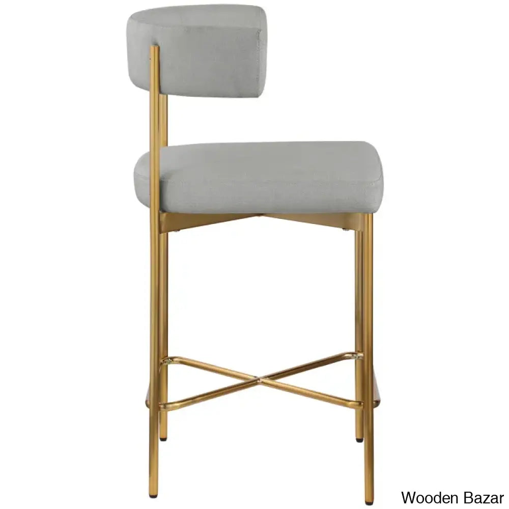 Klaaso Upholstered 26.25’’ Counter And Bar Stool With Metal Frame (Set Of 2)