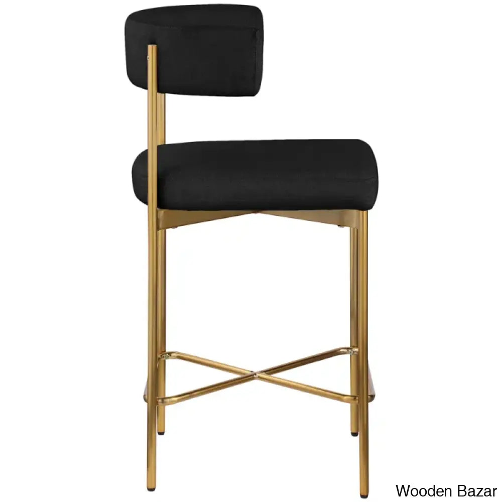 Klaaso Upholstered 26.25’’ Counter And Bar Stool With Metal Frame (Set Of 2)