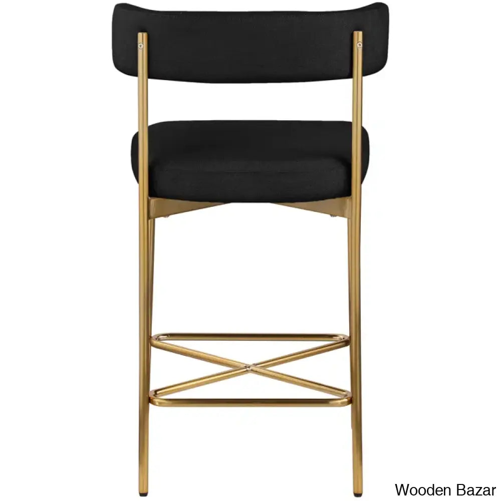 Klaaso Upholstered 26.25’’ Counter And Bar Stool With Metal Frame (Set Of 2)