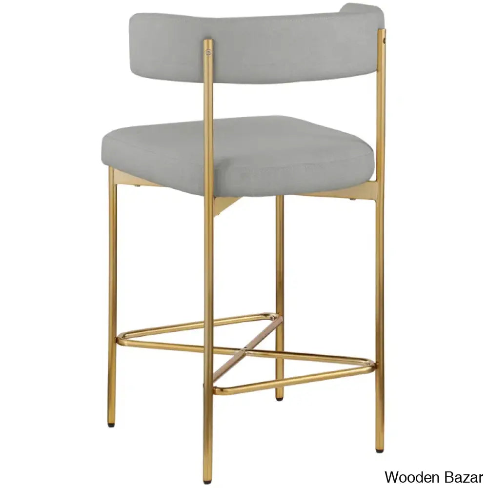 Klaaso Upholstered 26.25’’ Counter And Bar Stool With Metal Frame (Set Of 2)