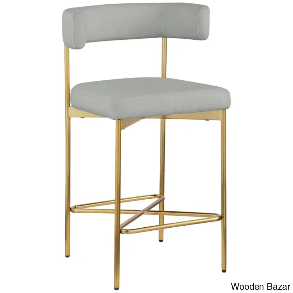 Klaaso Upholstered 26.25’’ Counter And Bar Stool With Metal Frame (Set Of 2)