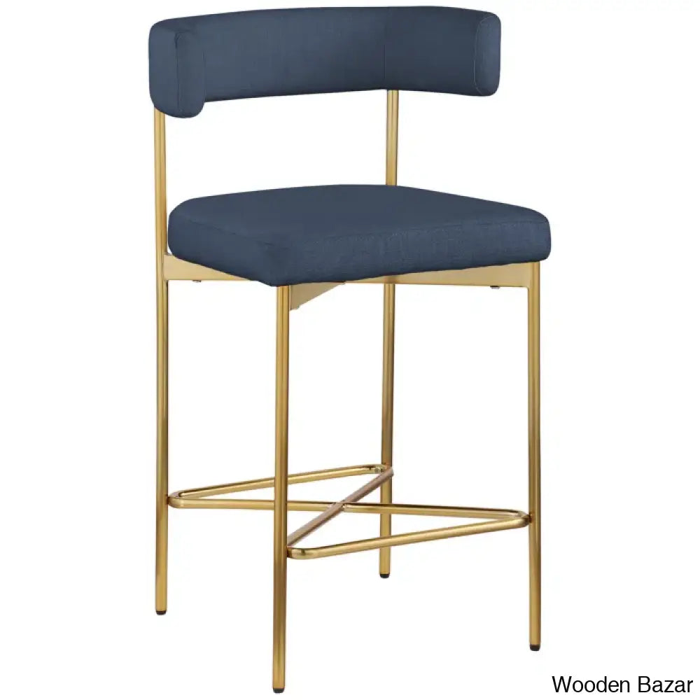 Klaaso Upholstered 26.25’’ Counter And Bar Stool With Metal Frame (Set Of 2)