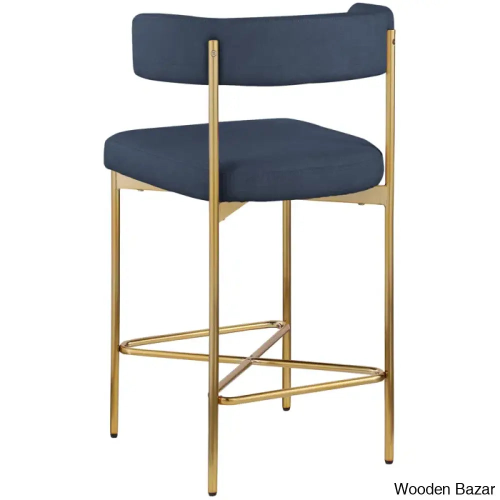 Klaaso Upholstered 26.25’’ Counter And Bar Stool With Metal Frame (Set Of 2)