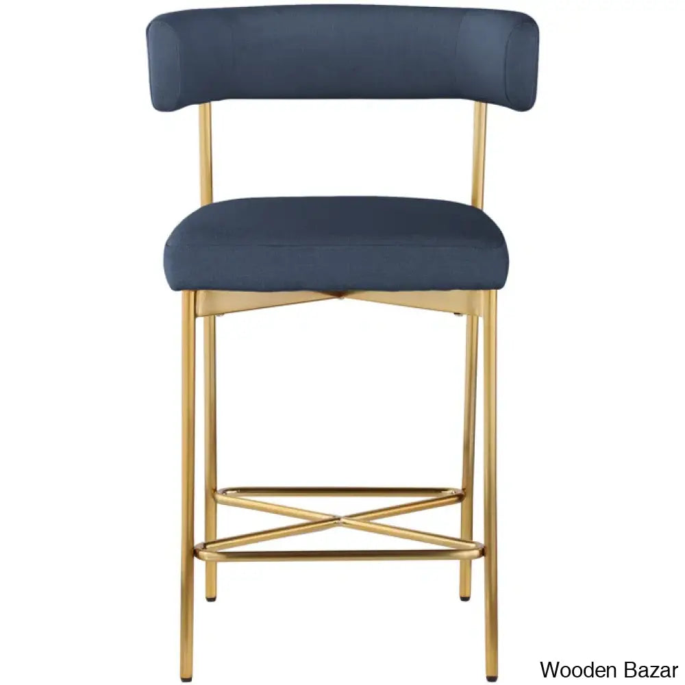 Klaaso Upholstered 26.25’’ Counter And Bar Stool With Metal Frame (Set Of 2)