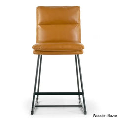 Klingbeilm Swivel Upholstered Counter And Bar Stool With Metal Frame (Set Of 2)