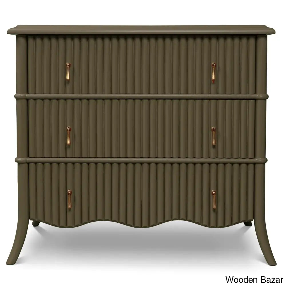 Kordell Unique Design Stylish Solid Wood 3 Drawer Chest