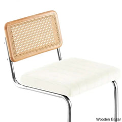 Krystalino Swivel Velvet Upholstered Cane Back Counter And Bar Stool (Set Of 2)