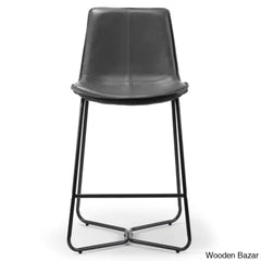 Kyraz Swivel Upholstered Counter And Bar Stool With Metal Frame (Set Of 2)