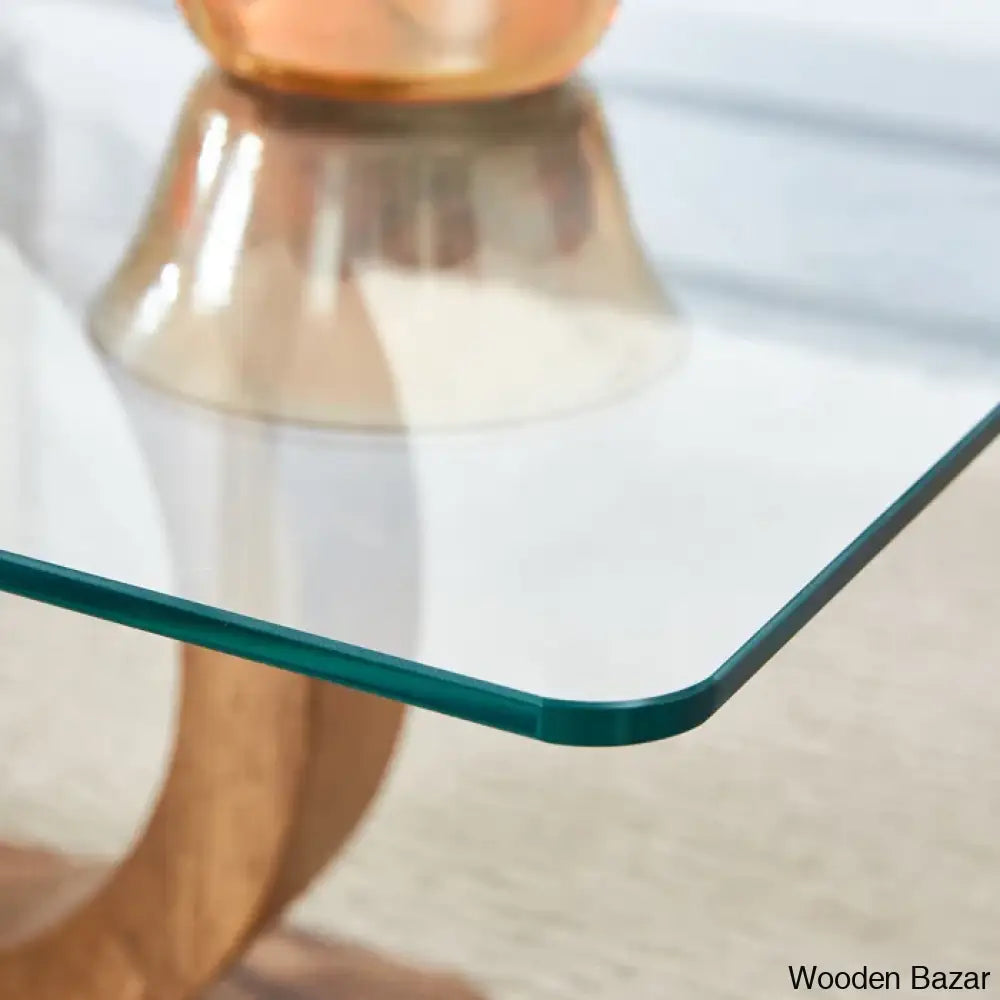 Labriala Glass Top Coffee And Center Table