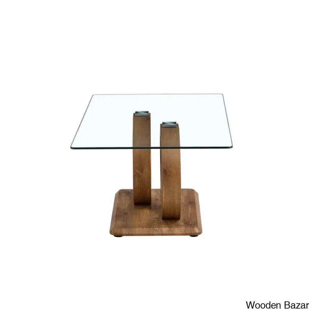 Labriala Glass Top Coffee And Center Table