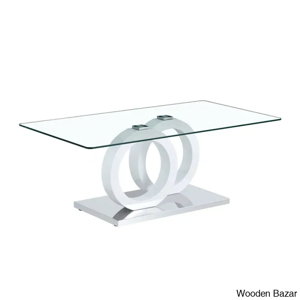 Labriala Glass Top Coffee And Center Table