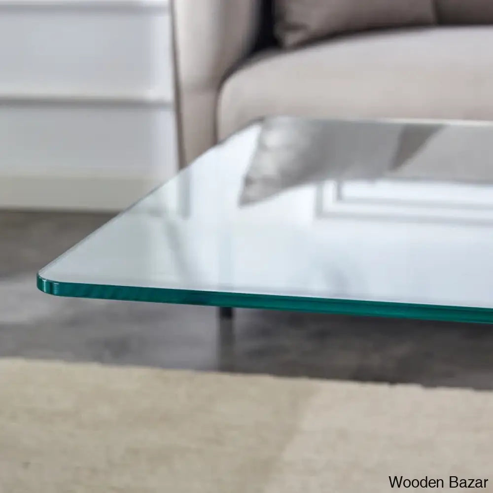 Labriala Glass Top Coffee And Center Table