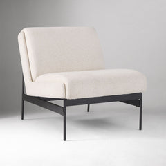 Kivaaka Slipper Chair - Wooden Bazar