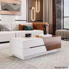 Lafertyc Extendable Sliding Top Coffee And Center Table With Storage Living Room Table