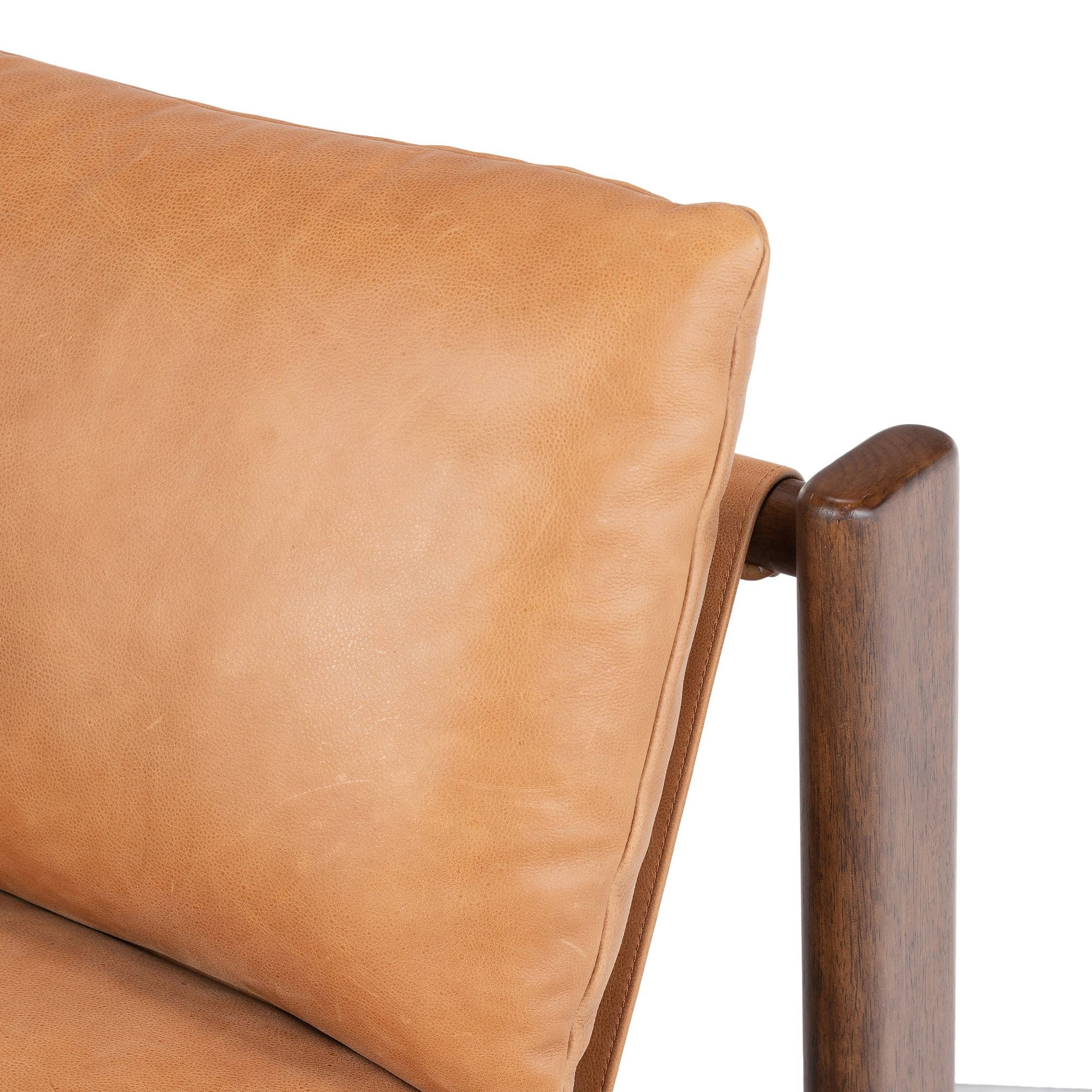 Kpix Leather Chair - Wooden bazar