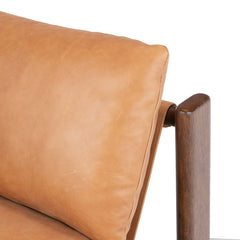 Kpix Leather Chair - Wooden bazar