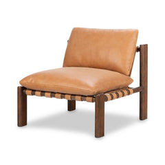Kpix Leather Chair - Wooden bazar
