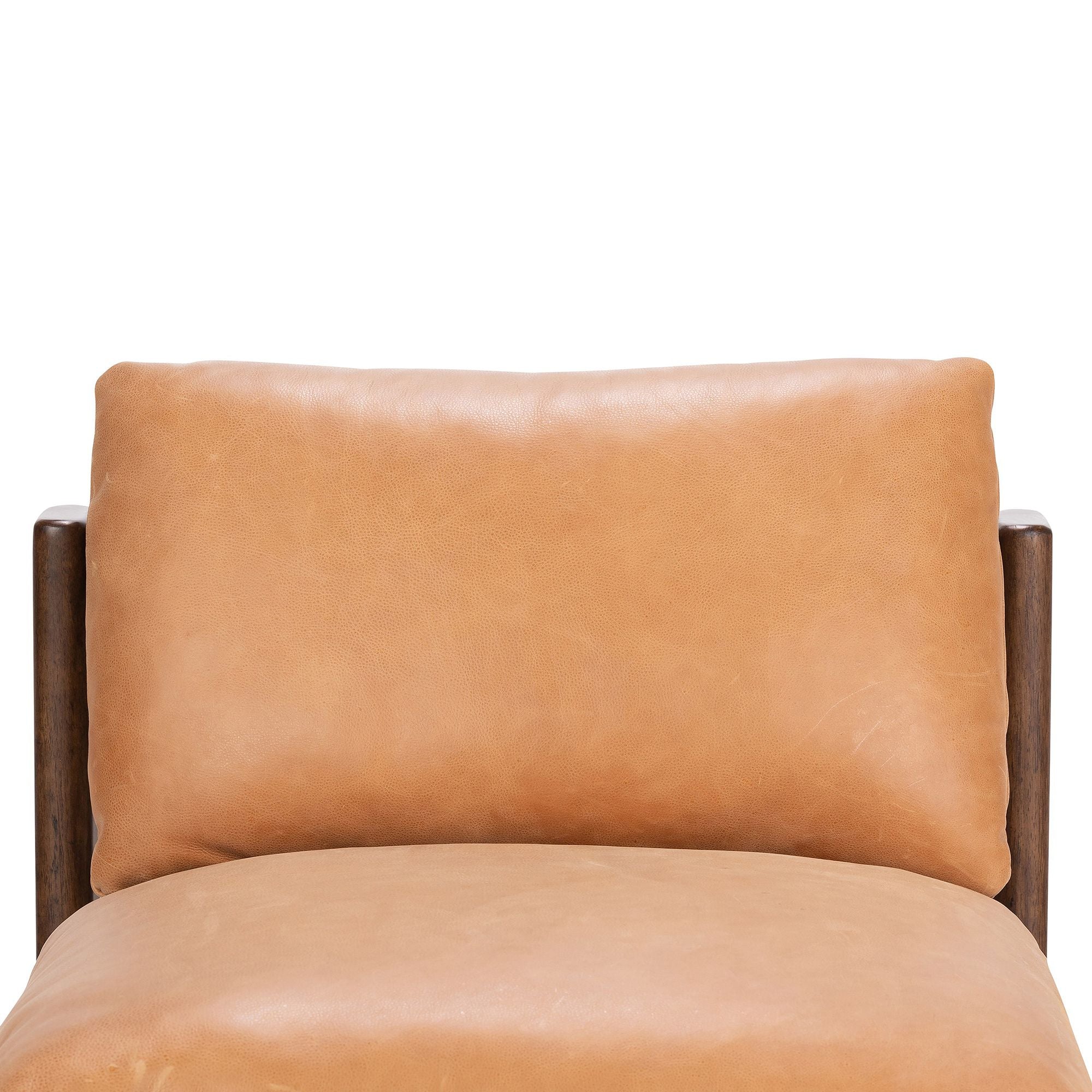 Kpix Leather Chair - Wooden bazar
