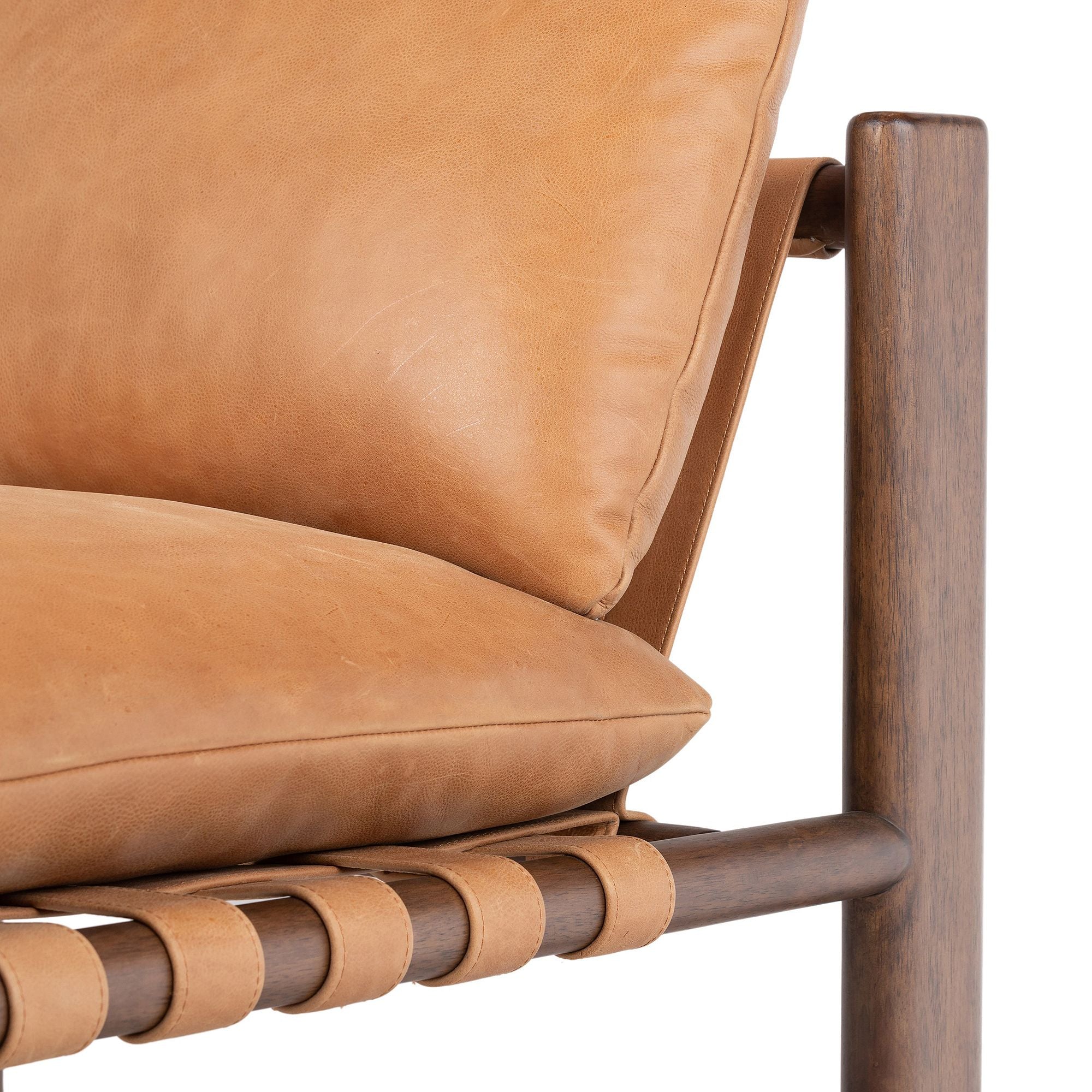 Kpix Leather Chair - Wooden bazar