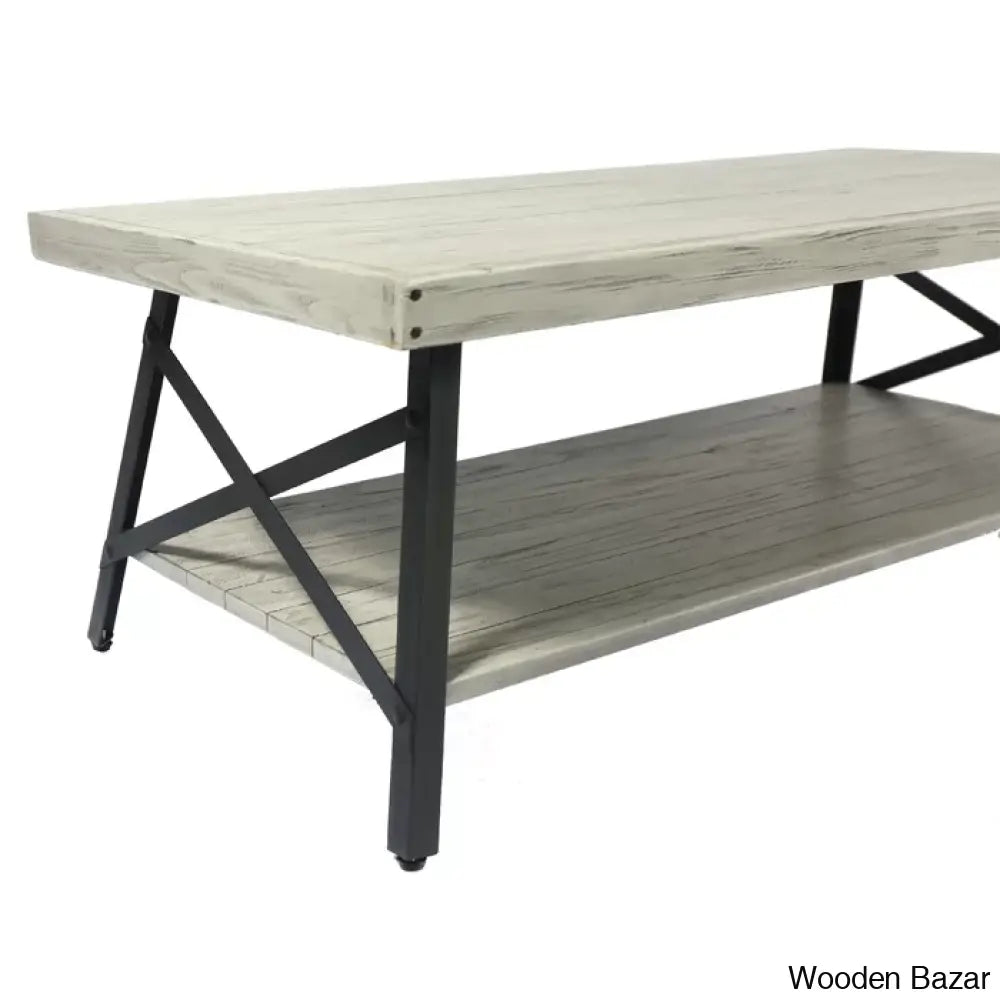 Lagunay Solid Wood Coffee And Center Table