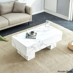 Lamoria Marble Top Coffee And Center Table