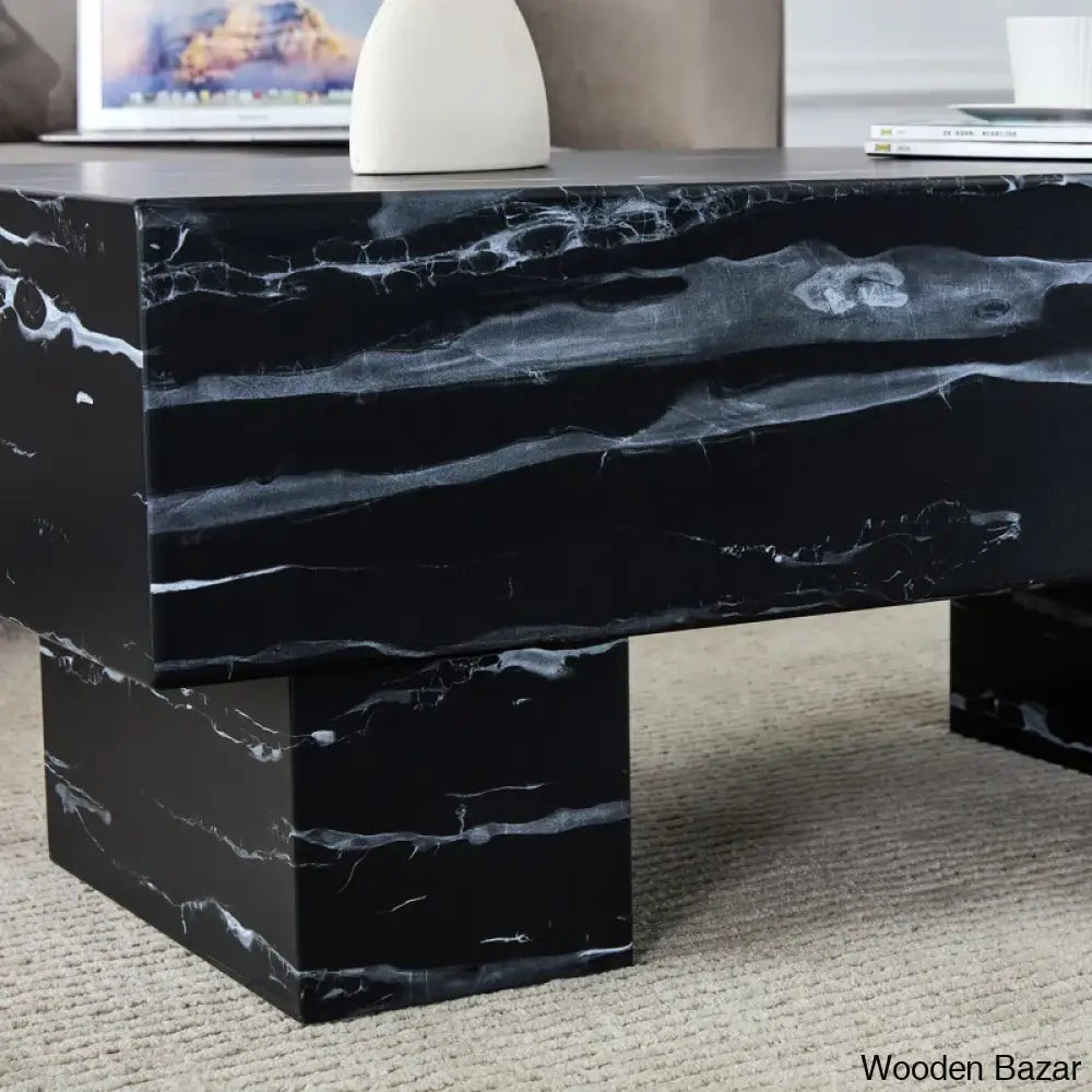 Lamoria Marble Top Coffee And Center Table